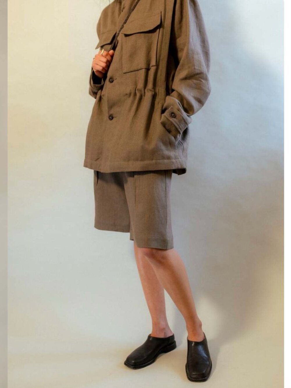 Wanze Cinch Short - Natural Linen